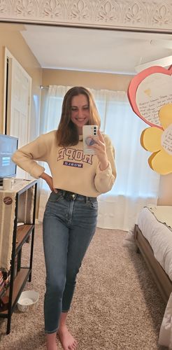 Customer photo review of Hope World Crewneck Sweater