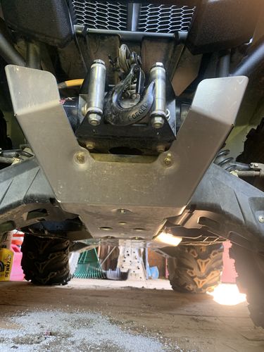 Customer photo review of Complete Aluminum Skid Plates for Yamaha Kodiak 700