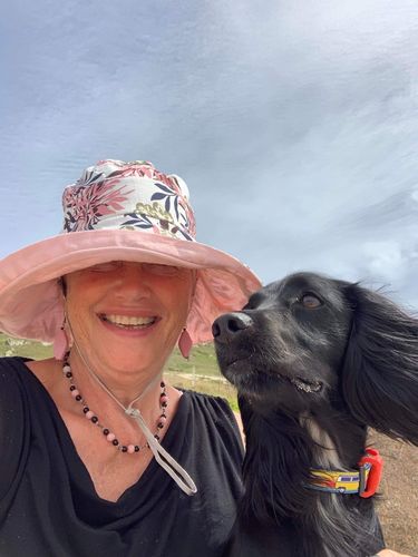 Customer photo review of Wide Brim Cotton Summer Hat