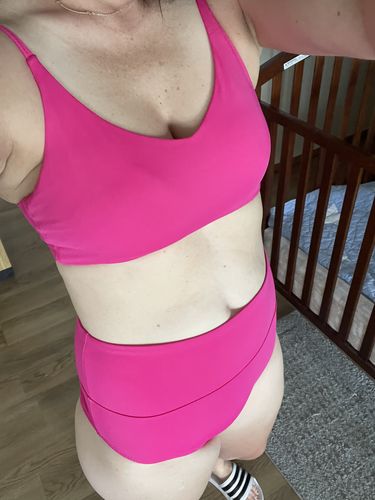 Customer photo review of High Rise Bottoms - Fuchsia
