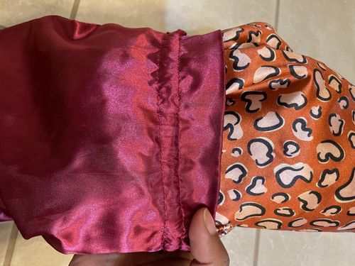 Customer photo review of Frizz-Reducing Turban Towel