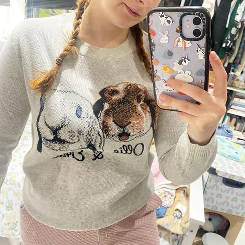 Customer photo review of Full-Body Pet Custom Sweater