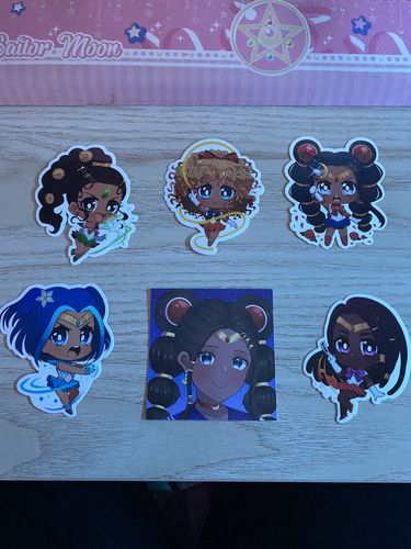 Customer photo review of Black Sailor Moon Sticker