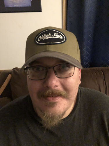 Customer photo review of Big Green Curved Brim Hat