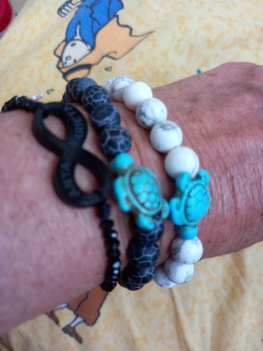 Customer photo review of "Turtle" tracking bracelet