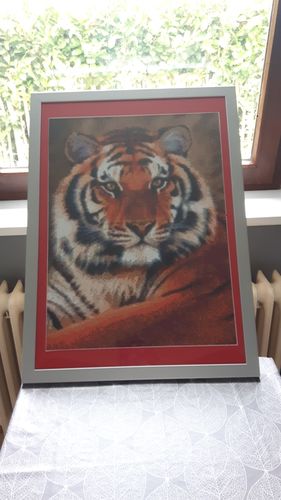 Customer photo review of 5D Diamond Painting schöner Tiger