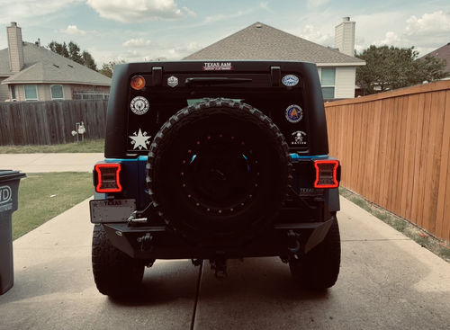 Customer photo review of JK to JL Conversion Tail Lights - Red for 07-18 JEEP WRANGLER JK/ JKU