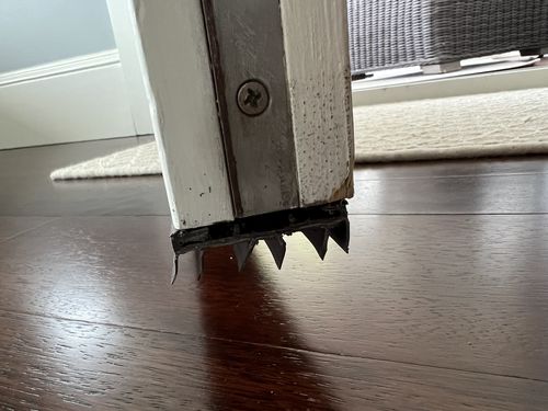 Customer photo review of 36" Taylor Slide-On Door Sweep