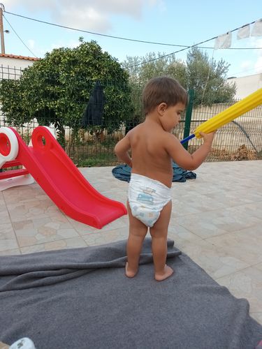 Customer photo review of Escorrega infantil para crianças acima de 3 anos dobrável com escada e rampa 120x50x56 cm Vermelho