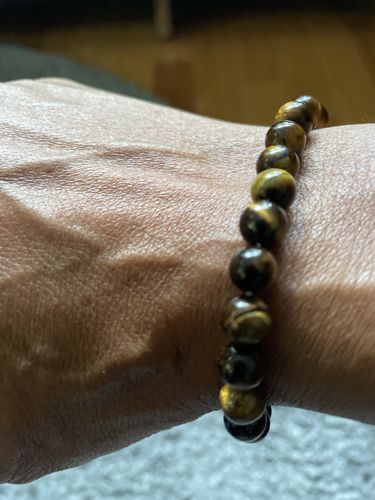 Customer photo review of 8mm Matte Clasp Bead Bracelet