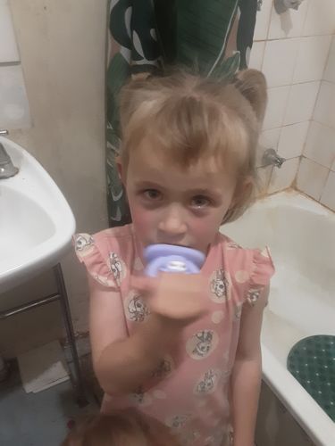 Customer photo review of Monkey U-Shaped Sensory Toothbrush in Case