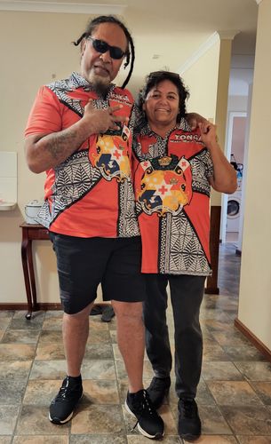 Customer photo review of Mate Ma'a Tonga - Polo Shirt Tongan Patterns - LT20