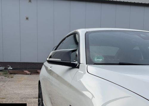 Customer photo review of MHC Black BMW M Style Wing Mirror Replacement Covers In Gloss Black