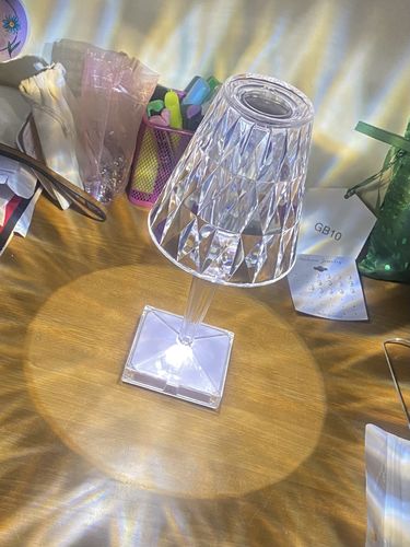 Customer photo review of Lampada effetto cristallo touch