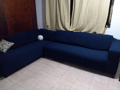 Customer photo review of Velvet Stretch Sofa Slipcover, Soft Anti-Slip