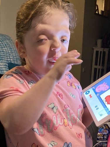 Customer photo review of U-Shaped Sensory Toothbrush