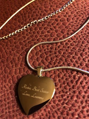 Customer photo review of Personalized Lion Necklace, Lion Jewelry, Lion Gift