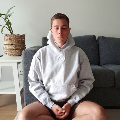 Customer photo review of Grey Sol Hoodie