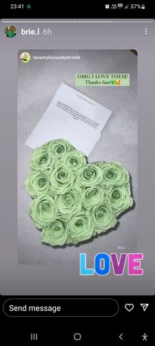 Customer photo review of Small Forever Love Heart Box