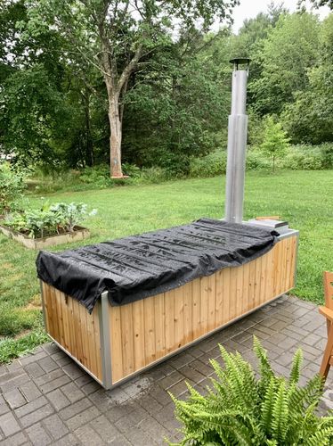 Customer photo review of Wood Burning Hot Tub