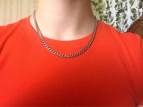 Customer photo review of Mens Cuban Link Chain