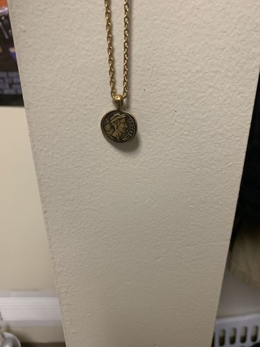Customer photo review of Julius Caesar Necklace - Ancient Gold