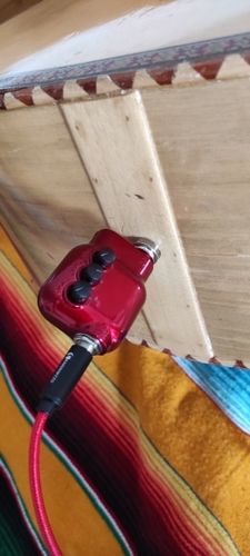 Customer photo review of Mini Preamplifier Preamp for acoustic guitar