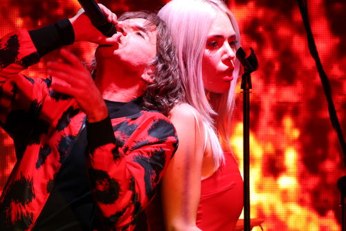 Customer photo review of Leopard Red Skin Print Men Bomber Jacket