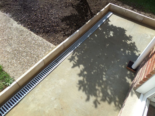 Customer photo review of Deks DekDrain Garage Pack (3 x Channel with Galvanised Grate + Access Bag)