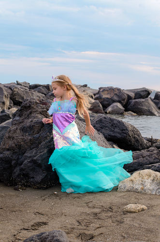 Customer photo review of Mermaid Halloween Costumes Birthday Princess Dress