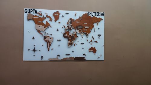 Customer photo review of 3D Wooden World Map Multicolor