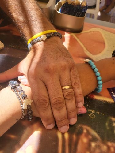 Customer photo review of "Dolphin" tracking bracelet