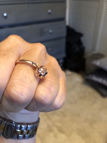 Customer photo review of Lattice Pebble Globe Ring