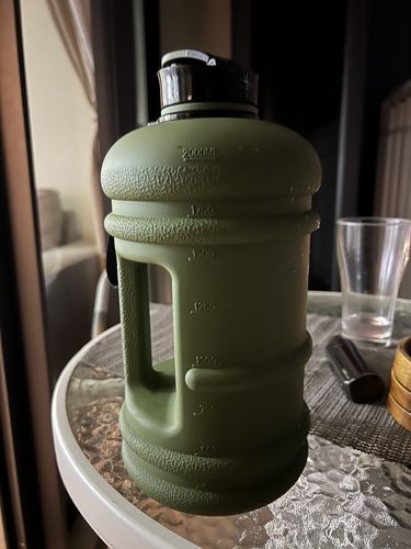 Customer photo review of Hunter Green Flip Cap 2.2L Oversized Bottle