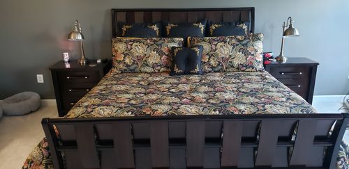 Customer photo review of Stefania Black 4-Piece Comforter Set By j Queen