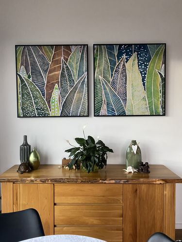 Customer photo review of Collage of Palms Duo