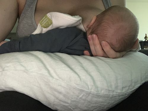 Customer photo review of MoonWomb™ ☾ Organic Body, Pregnancy and Feeding Pillow