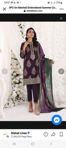 Customer photo review of 42201637-Printed Embroidered 3PC