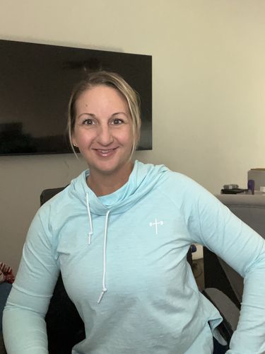 Customer photo review of Combat Hoodie - Aqua