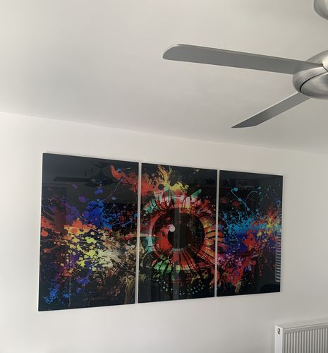 Customer photo review of The Eye - Trinity Glass Print Wall Art