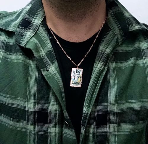Customer photo review of Death Ölüm Tarot Kartı Kolye