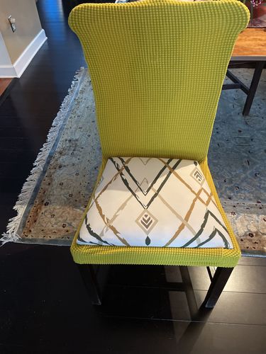 Customer photo review of Cabrexa© Plain color Chair Covers