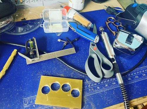 Customer photo review of Dremel 9100-21 Fortiflex 2.5 Amp Flex Shaft Powerful Rotary Tool Kit- Hands-Free Speed Control for Precision Crafts & Projects, Detail Sander, Polisher, Engraver, Etcher