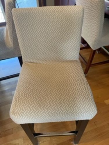 Customer photo review of Cabrexa© Bar Stool Chair Slipcovers