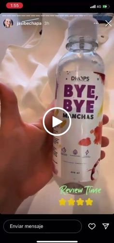 Customer video review of Quitamanchas BYE BYE Manchas 250 ml
