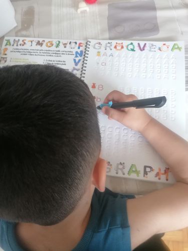 Customer photo review of 1 x Groove Calligraphy ™ - Manuels Réutilisables avec Rainures