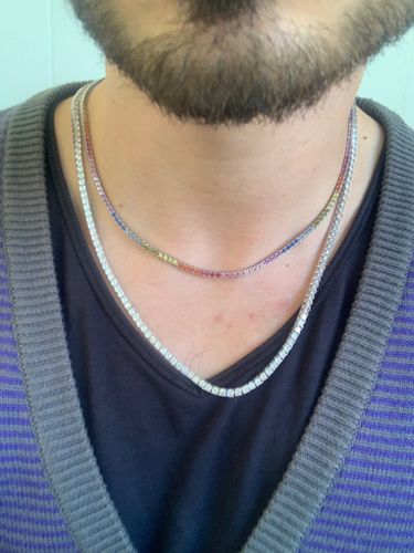 Customer photo review of Collana Tennis 3 mm