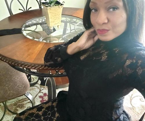 Customer photo review of Black Tulle Lace Skirt Jumpsuit 2pcs Skirts Sets