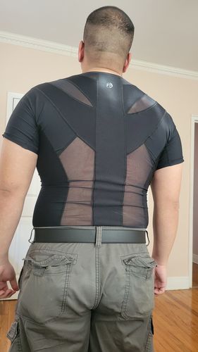 Customer photo review of Posture Shirt® For Men - Pullover