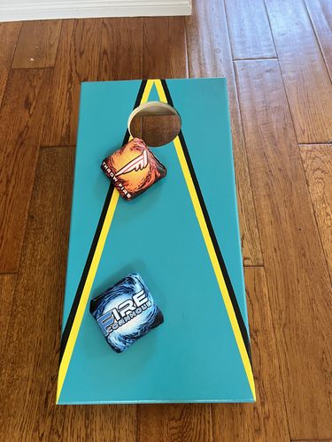 Customer photo review of Mini Cornhole Bags - Set of 8